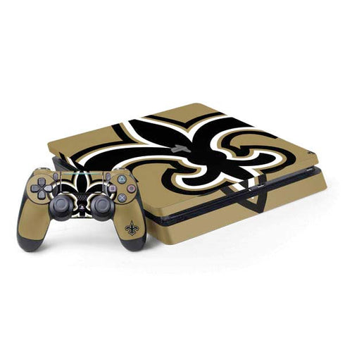 NFL New Orleans Saints Large Logo PS4 Slim Bundle Skin